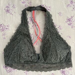 Gilly Hicks Lace Gray Bralette